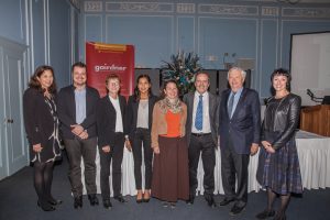 Group photo of 2017 John Evans Lectureship speakers