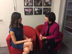 Sue Mah chatting with Health Minister Ginette Petitpas Taylor