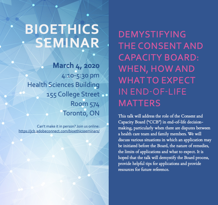 Demystifying the Consent and Capacity Board: When, How and What to ...