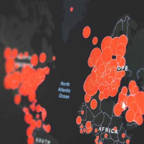 COVID 19 map of the world and cases