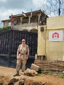 Maj. Gary Johnston in South Sudan