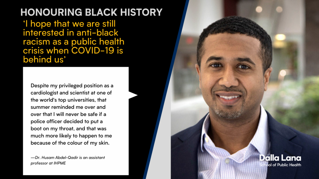 Husam Abdel-Qadir statement in Black History Month