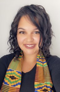 Dr. Wright headshot, black shirt with scarf