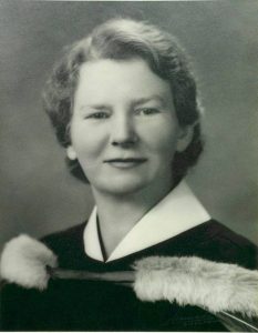 Edith Bickerton “Bud” Williams, graduation photo, Ontario Veterinary College, 1941.