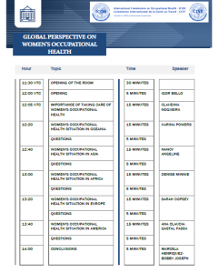 Image of the event schedule